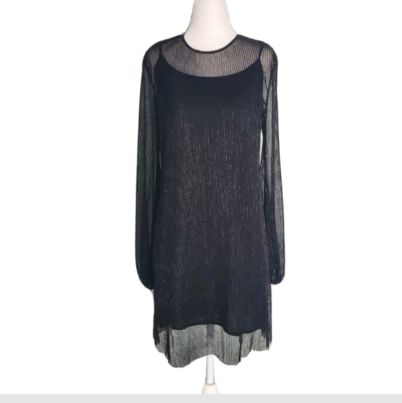 Keepsake Sheer Long Sleeve Mini Party Dress - Picture 1 of 3